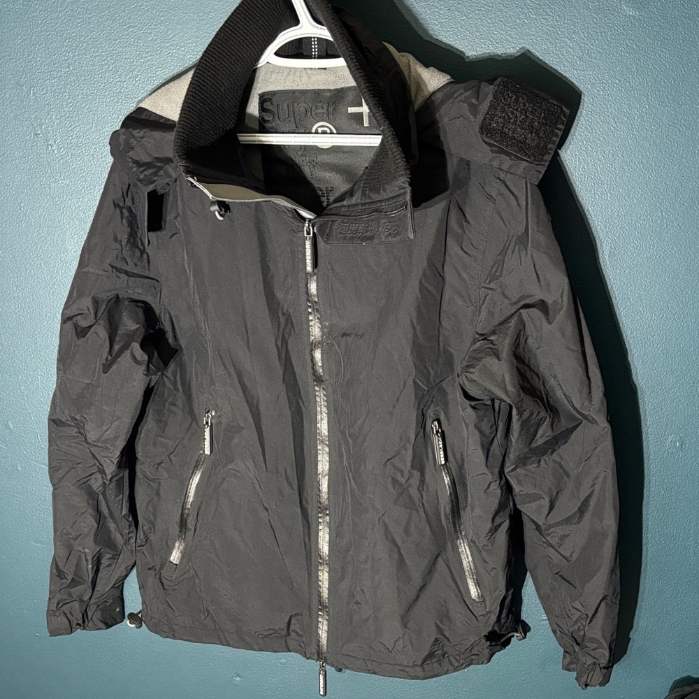 Superdry+ Men’s Cliff Hiker Edition Charcoal Performance Jacket